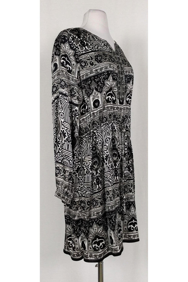 Current Boutique-Calypso - Floral Print Talori Silk Dress Sz S