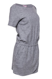 Current Boutique-Calypso - Gray Boat Neck Fitted Dress w/ Tulip Hem Sz XS