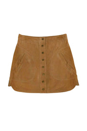 Current Boutique-Calypso - Tan Suede Skirt Sz 10