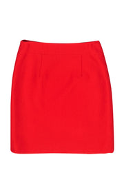Current Boutique-Carlisle Collection - Tomato Red Pencil Skirt w/ Double Button Front Sz 6