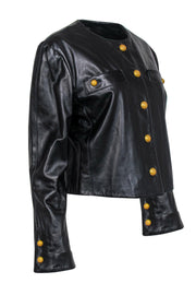 Current Boutique-Carlisle - Vintage Black Jacket w/ Golden Buttons Sz 10