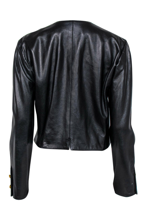 Current Boutique-Carlisle - Vintage Black Jacket w/ Golden Buttons Sz 10