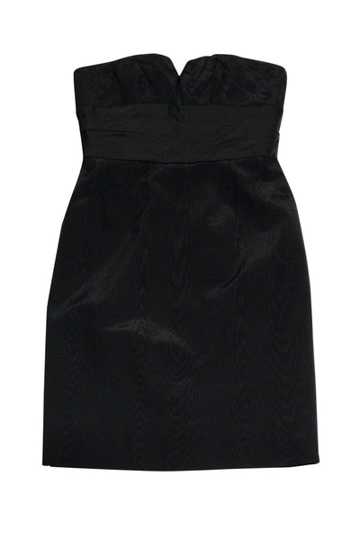 Current Boutique-Carmen Marc Valvo - Black Strapless Dress Sz 10
