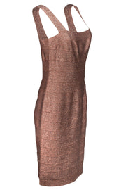 Current Boutique-Carmen Marc Valvo - Pink Shimmer Dress Sz M