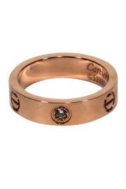 Current Boutique-Cartier - Rose Gold Love Ring w/ Diamonds Sz 6.5