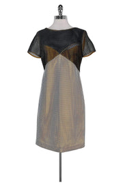 Current Boutique-Carven - Navy & White Netted Dress Sz 8