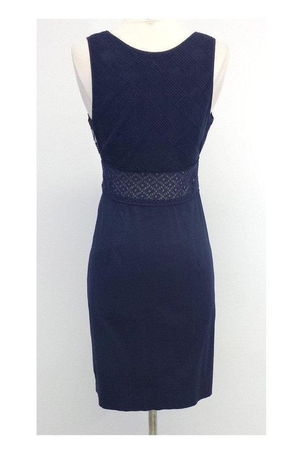 Current Boutique-Catharine Malandrino - Navy Blue Cotton Sleeveless Dress Sz XS