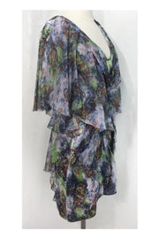 Current Boutique-Catherine Malandrino - Abstract/Watercolor Silk Dress Sz 4
