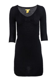 Current Boutique-Catherine Malandrino - Black Cashmere 3/4 Sleeve Dress Sz P