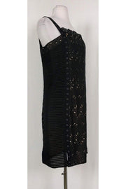 Current Boutique-Catherine Malandrino - Black Lace Grommet Dress Sz 10