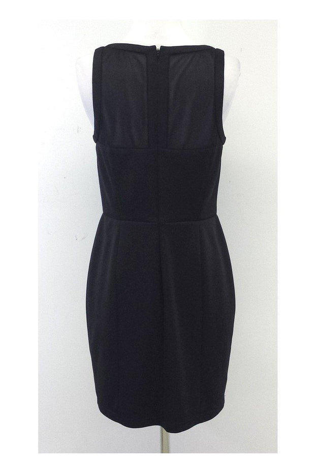 Current Boutique-Catherine Malandrino - Black Mesh Panel Sleeveless Dress Sz 10