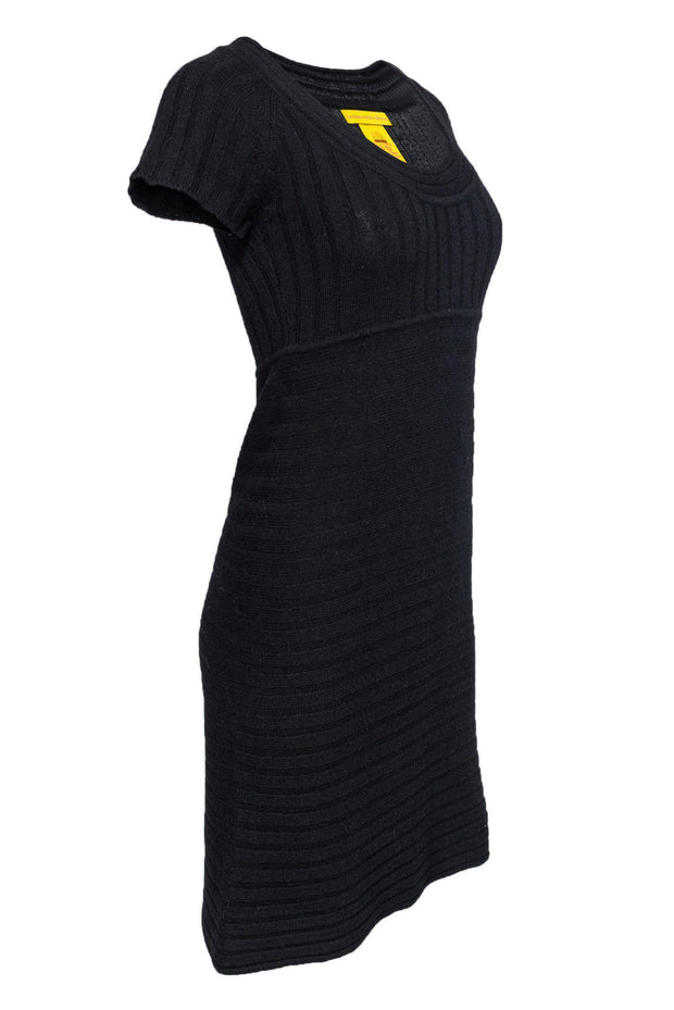 Current Boutique-Catherine Malandrino - Black Wool Blend Dress Sz S