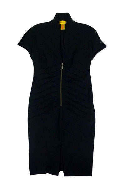 Current Boutique-Catherine Malandrino - Black Zip Dress Sz P