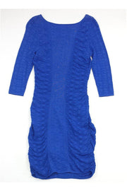 Current Boutique-Catherine Malandrino - Blue Knit Bodycon Dress Sz M
