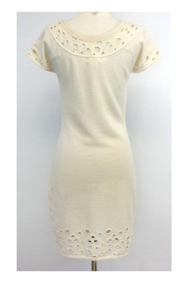 Current Boutique-Catherine Malandrino - Cream Wool & Cashmere Sweater Dress Sz M