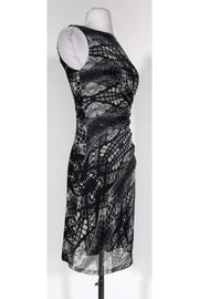 Current Boutique-Catherine Malandrino - Grey & Black Philippe Dress Sz S