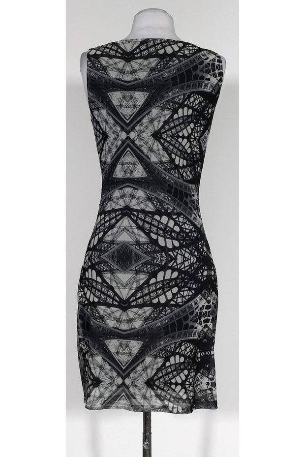 Current Boutique-Catherine Malandrino - Grey & Black Philippe Dress Sz S