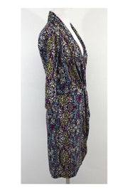 Current Boutique-Catherine Malandrino - Multicolor Print Silk Dress Sz M