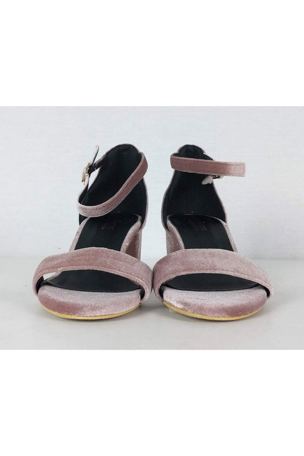 Current Boutique-Catherine Malandrino - Voxie Velvet Pink Heels Sz 6.5