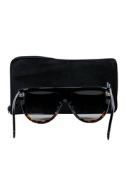Current Boutique-Celine - Black & Brown Gradient Shield-Style Sunglasses