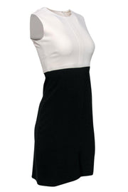 Current Boutique-Celine - Black & Ivory Colorblock Sheath Dress Sz 4