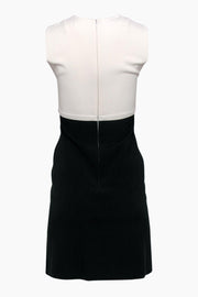 Current Boutique-Celine - Black & Ivory Colorblock Sheath Dress Sz 4