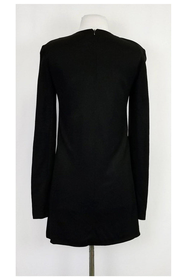 Current Boutique-Celine - Black Long Sleeve Shift Dress Sz 4