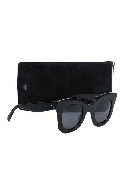 Current Boutique-Celine - Large Black Wayfarer Sunglasses