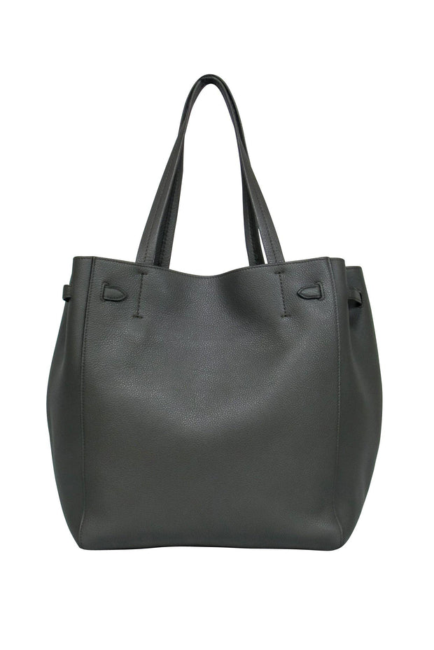 Current Boutique-Celine - Olive Green Pebbled Leather Tote Bag