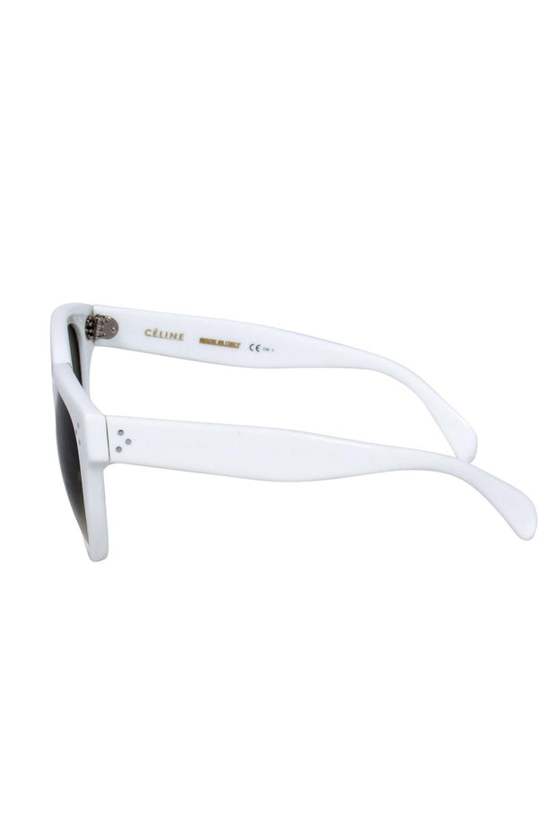 Current Boutique-Celine - White Round Sunglasses