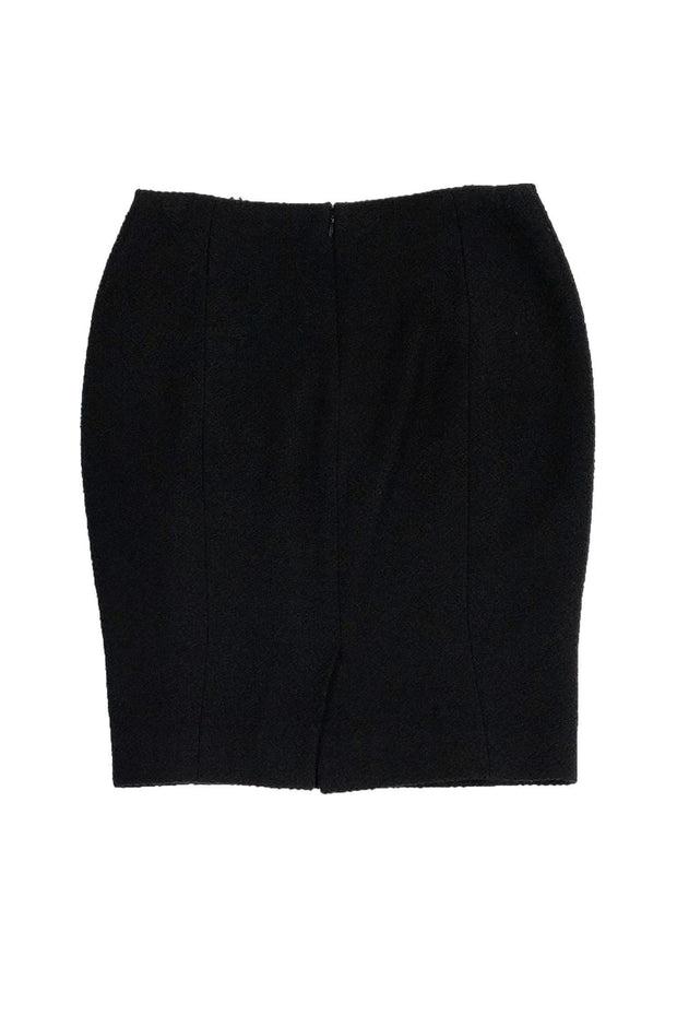 Current Boutique-Chanel - Black Pencil Skirt Sz 10