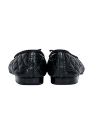 Current Boutique-Chanel - Black Quilted Ballet Flats Sz 8