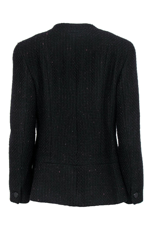 Chanel 08A Tweed Checked Metallic Blazer