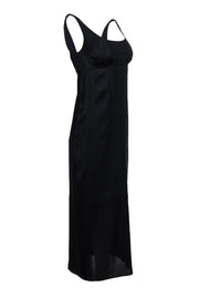 Current Boutique-Chanel - Black Silk Maxi Dress Sz 8