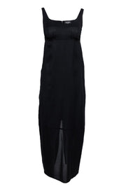 Current Boutique-Chanel - Black Silk Maxi Dress Sz 8