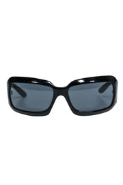 Chanel - Black Square Framed Sunglasses w/ Mother of Pearl Logo