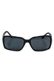 Current Boutique-Chanel - Black Square Sunglasses w/ Logo