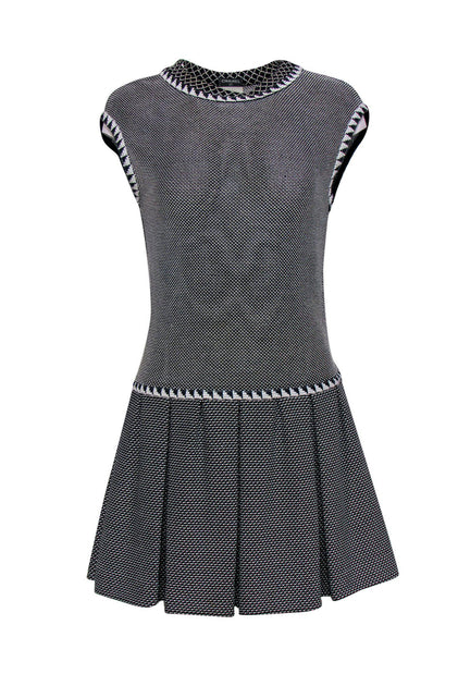 Chanel Black Knit Strappy Short Dress M Chanel