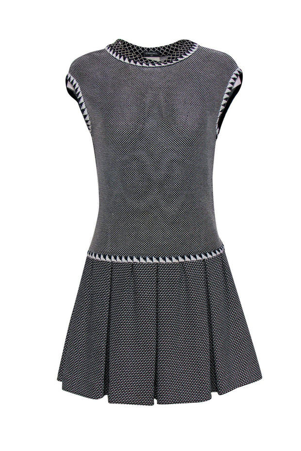 Chanel Black Stretch Knit Cut-Out Back Detail Midi Dress M