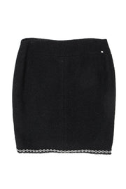 Current Boutique-Chanel - Black Wool Pencil Skirt Sz 14