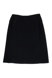 Current Boutique-Chanel - Black Wool Pencil Skirt Sz 8