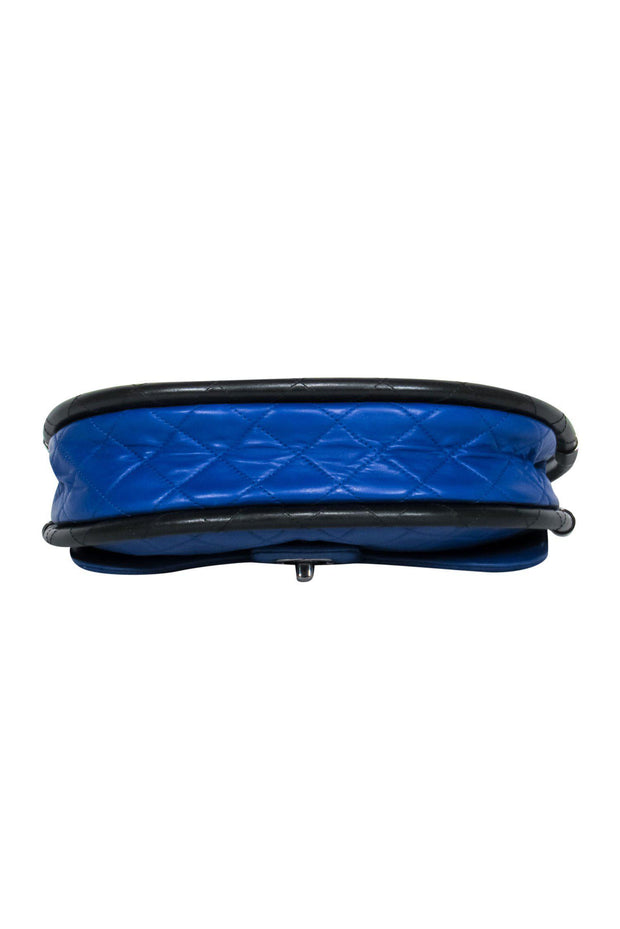 Current Boutique-Chanel - Cobalt Blue Rare Quilted "Hula Hoop" Handbag