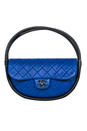 Chanel - Cobalt Blue Rare Quilted Hula Hoop Handbag – Current Boutique