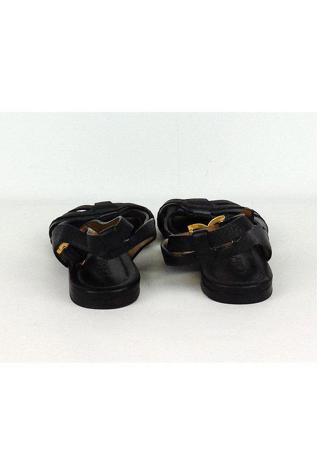 Current Boutique-Chloe - Black Leather Sandals Sz 5.5