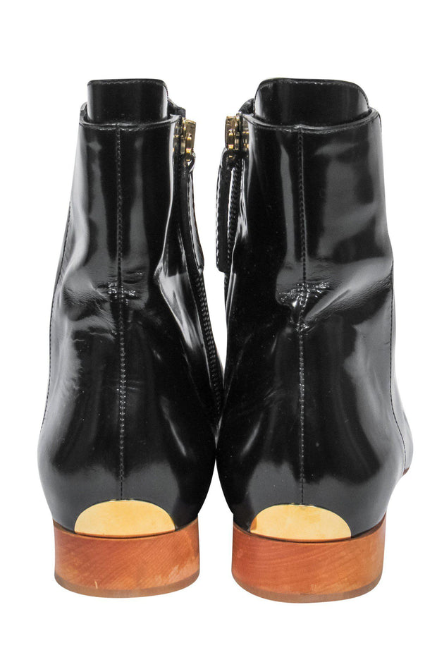 Current Boutique-Chloe - Black Patent Leather Chelsea Boots Sz 11