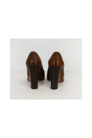 Current Boutique-Chloe - Brown Leather Heels Sz 8.5