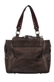 Current Boutique-Chloe - Brown Textured Leather Handbag