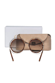 Current Boutique-Chloe - Brown Tortoise Large Round Sunglasses