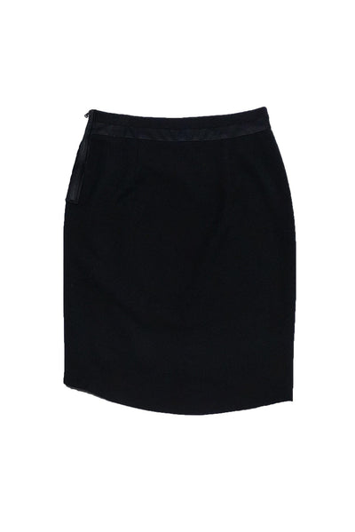 Current Boutique-Chris Benz - Black Asymmetrical Skirt Sz 6