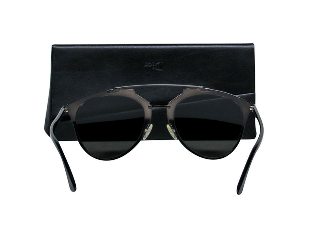Current Boutique-Christian Dior - Black Aviator-Style Sunglasses